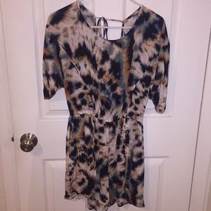 BCBG Tie dye comfy romper